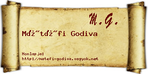 Mátéfi Godiva névjegykártya